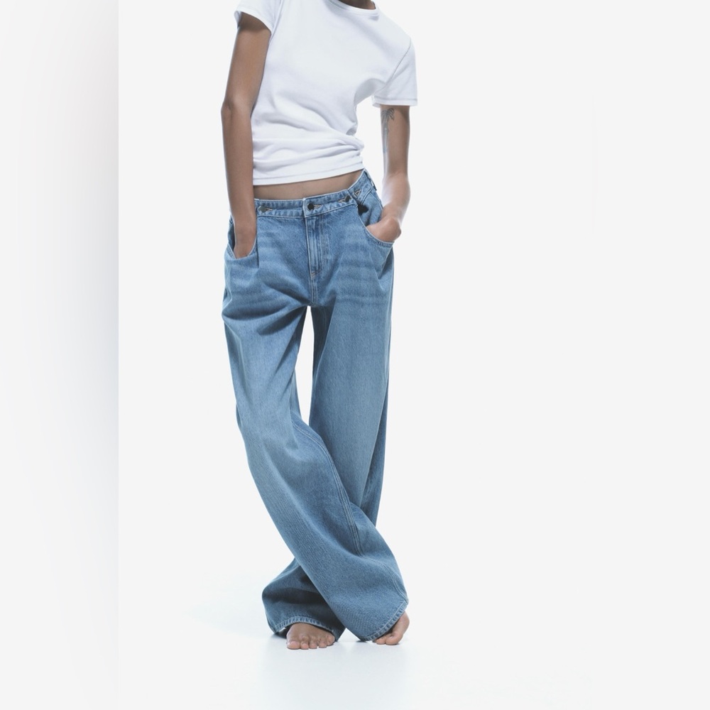 Zara Light Blue Flare Jeans